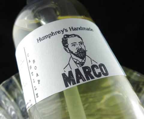 MARCO Men's Beard Wash & Body Wash | 8 oz | Polo Sport Type | Castile Soap - Humphrey's Handmade