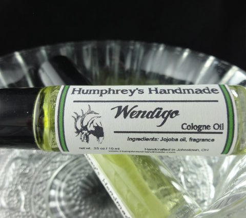 WENDIGO Cologne Oil | Pine | Cedar | Juniper | Jojoba Oil - Humphrey's Handmade