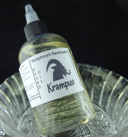 KRAMPUS Christmas Beard Oil | 4 oz | Peppermint - Humphrey's Handmade